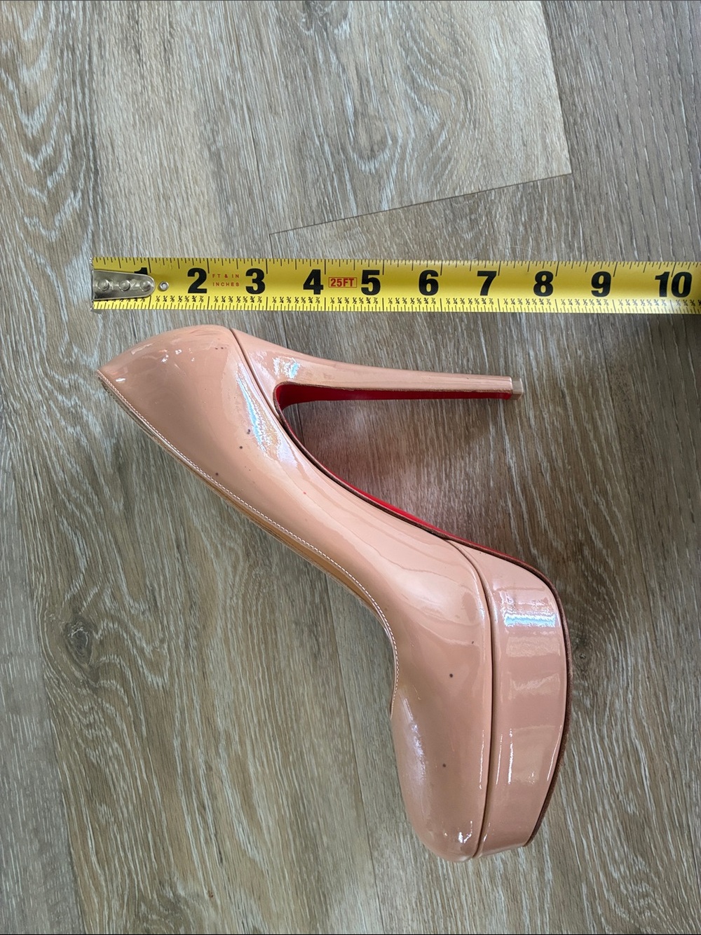 Christian Louboutin Bianca Nude Platform Stiletto Heels - Picture 12 of 12